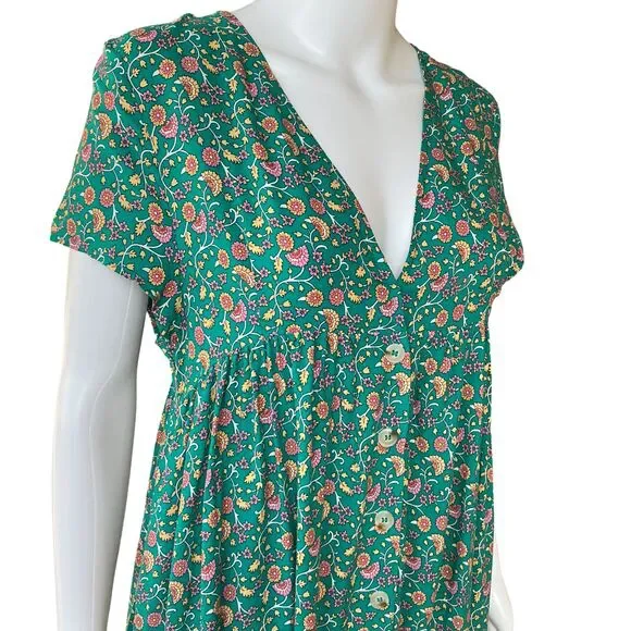 Natural Life Avery Midi Shirt Dress sz M BOHO Babydolll Pockets Cottagecore NEW - Picture 12 of 16